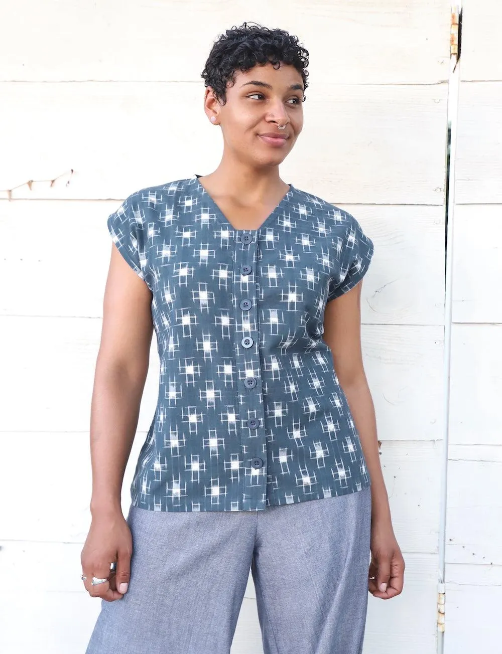 Anniki Button Top