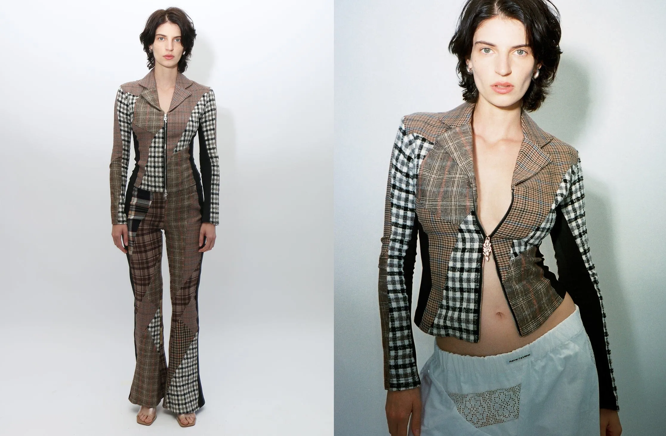 Brown Tartan Kate Blazer