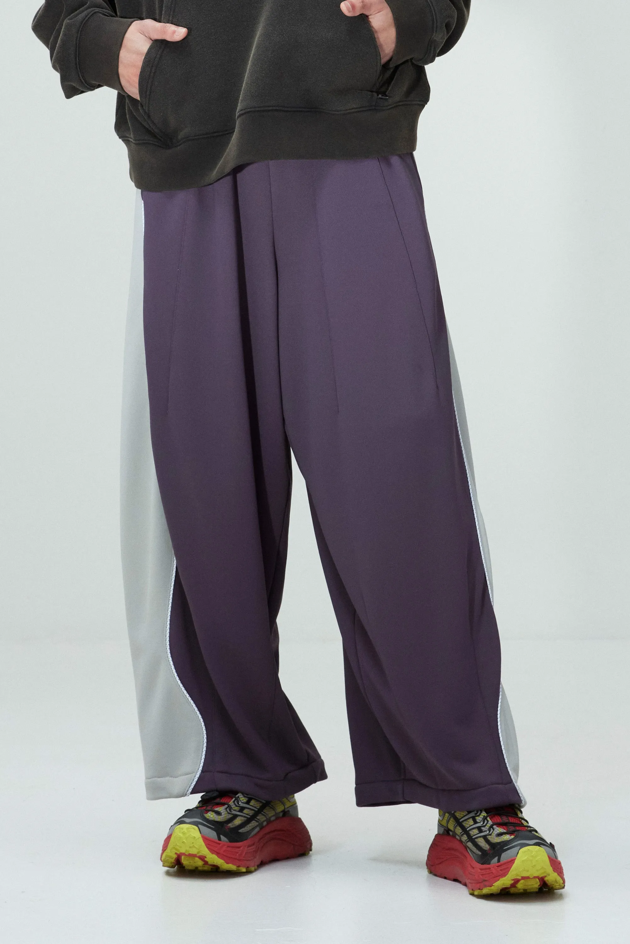 WTTC CONTRAST POSEIDON WIDE LEG TRACK PANT