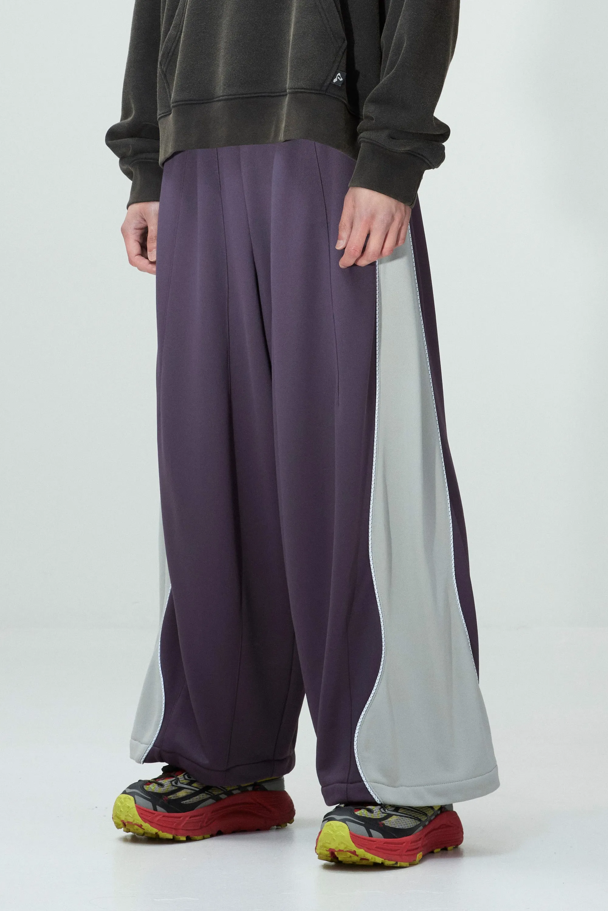 WTTC CONTRAST POSEIDON WIDE LEG TRACK PANT